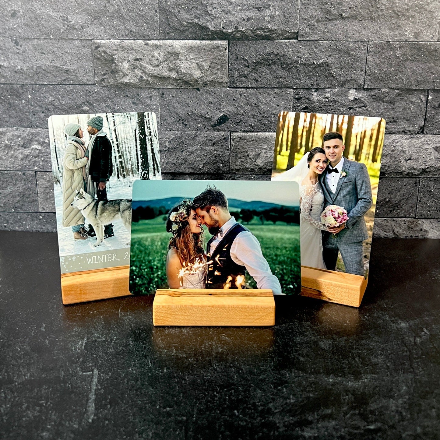 Metal Color Photo Card; 4"x6" Personalized Photo Plate