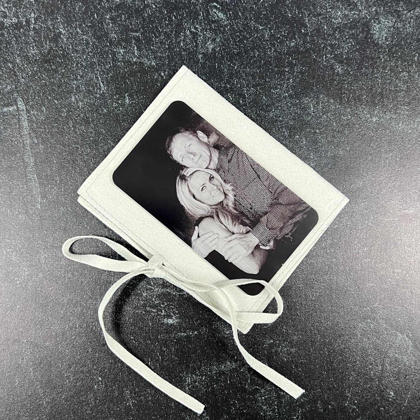 Engraved Metal Wallet Card; Wedding Gift for Dad