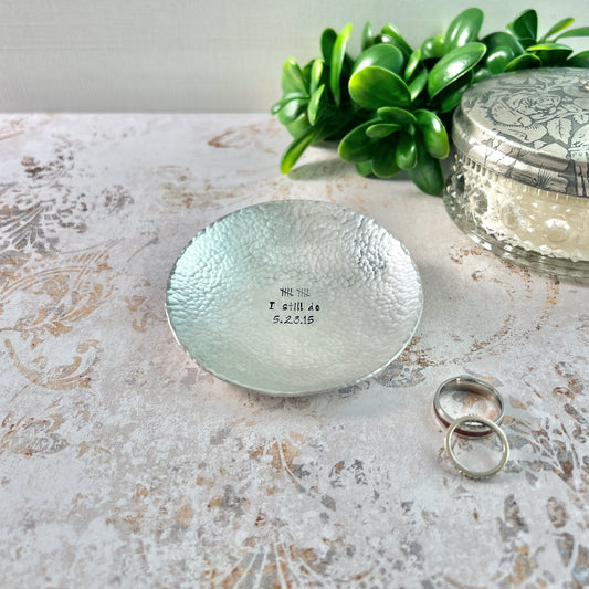 Pewter Bowl – Custom Engraved Metal Dish