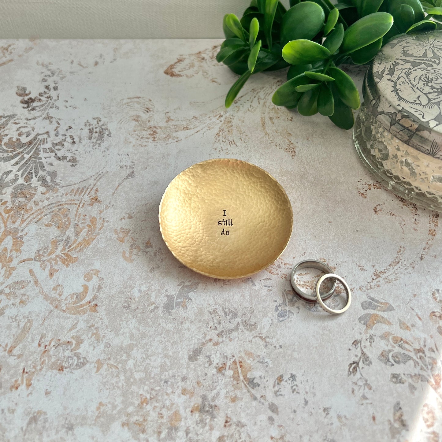 “I Still Do” Bronze Ring Dish – 8th or 19th Anniversary Gift
