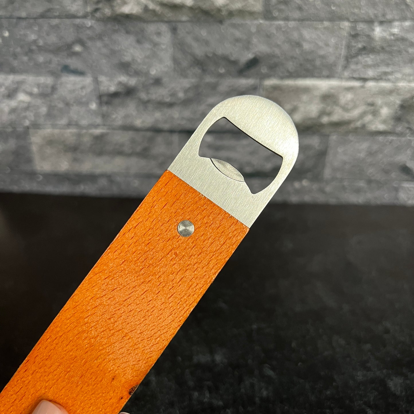 Personalized Wood and Stainless Steel Bottle Openers | Party Favors