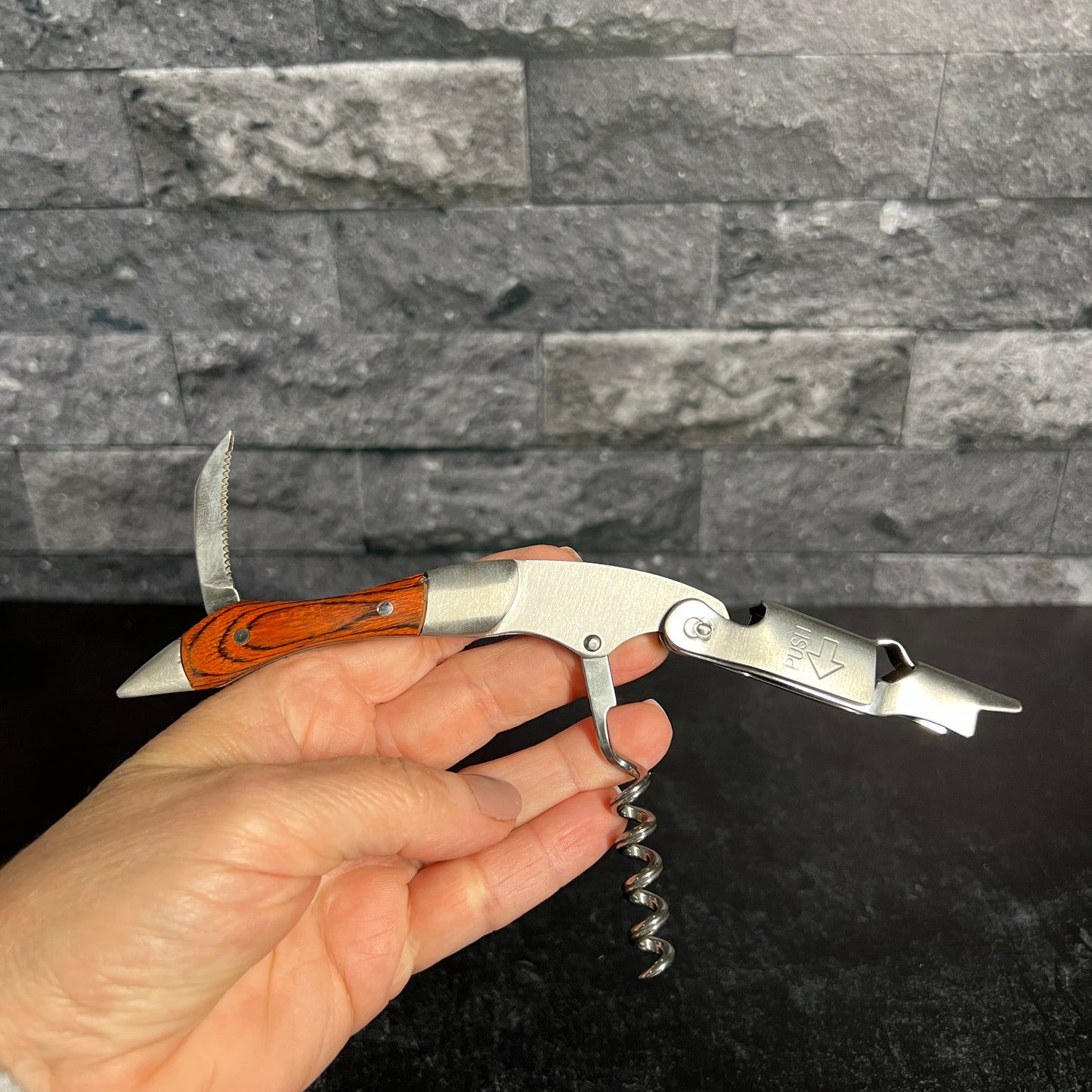 Premium Stainless Steel Professional Series Corkscrew with Personalized Engraving