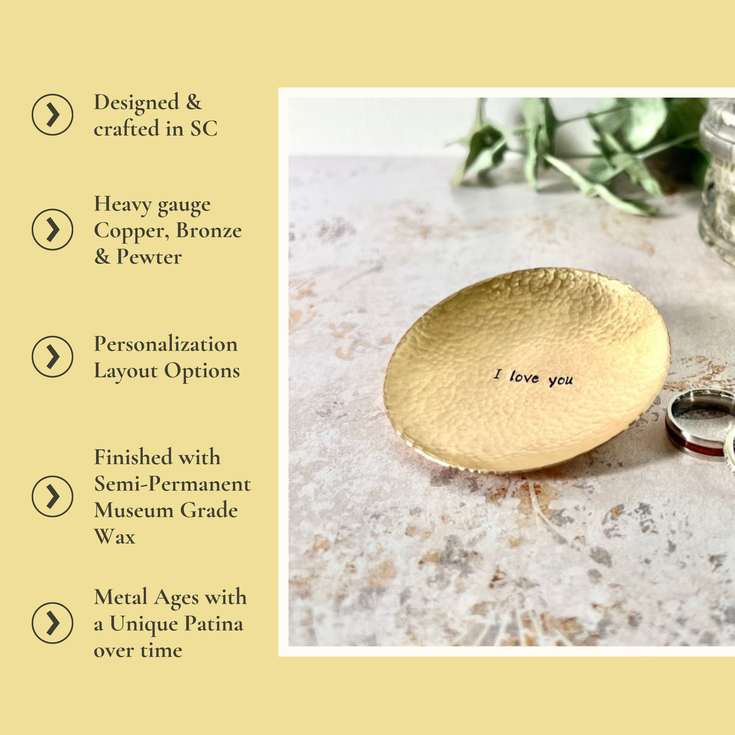 “I Still Do” Bronze Ring Dish – 8th or 19th Anniversary Gift