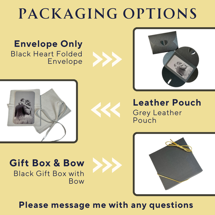 Custom Engraved Metal Photo Wallet Card – Add Your Image & Text