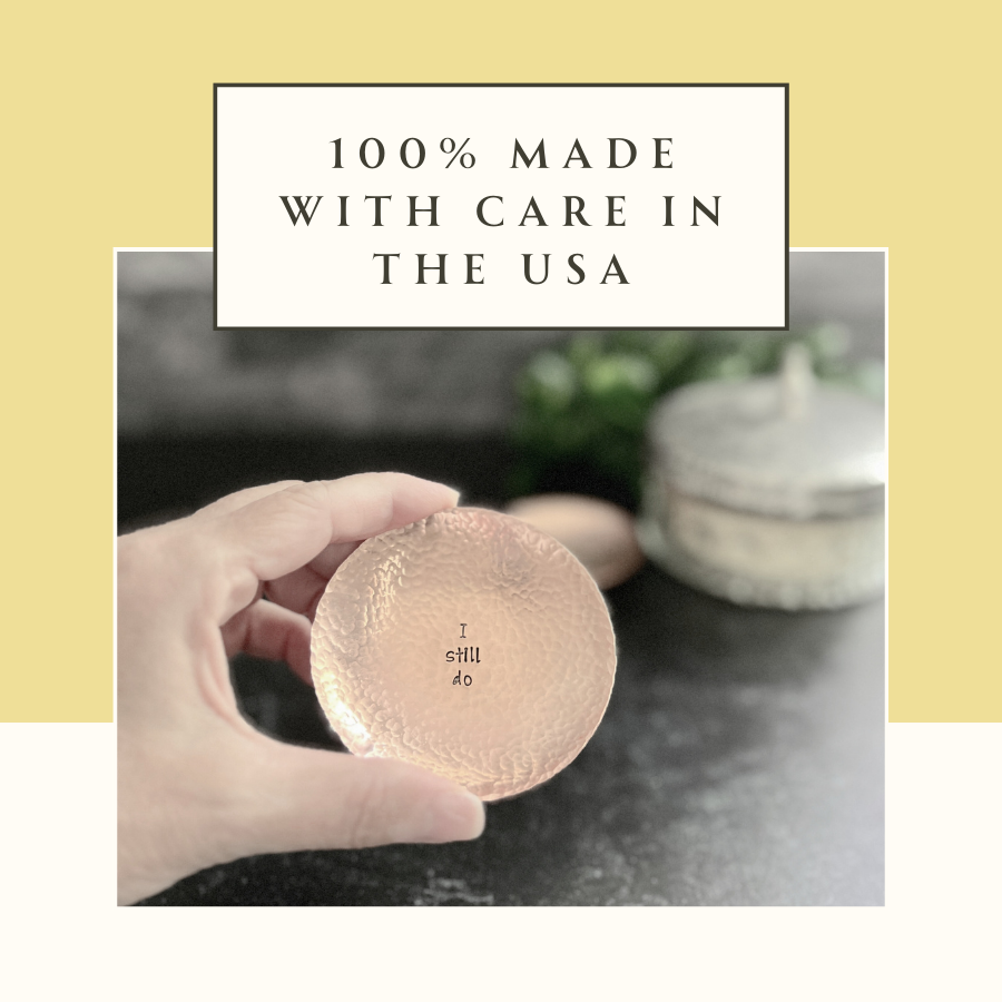 Personalized Handcrafted Copper Ring Dish