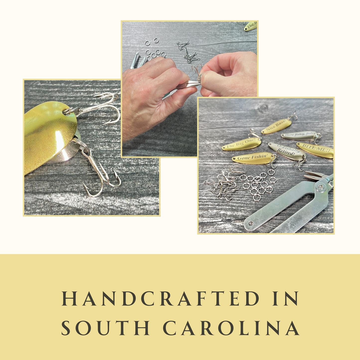 Custom Fishing Lure Gift Set - Engraved Lures with Keepsake Tin