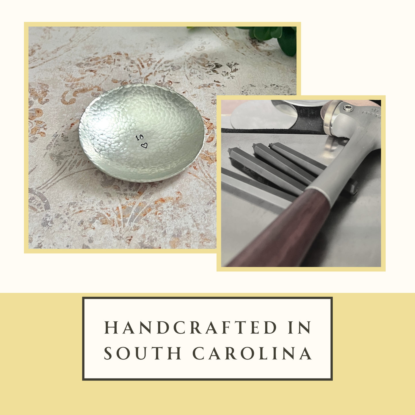 Personalized Pewter Ring Dish – 10th Anniversary Gift