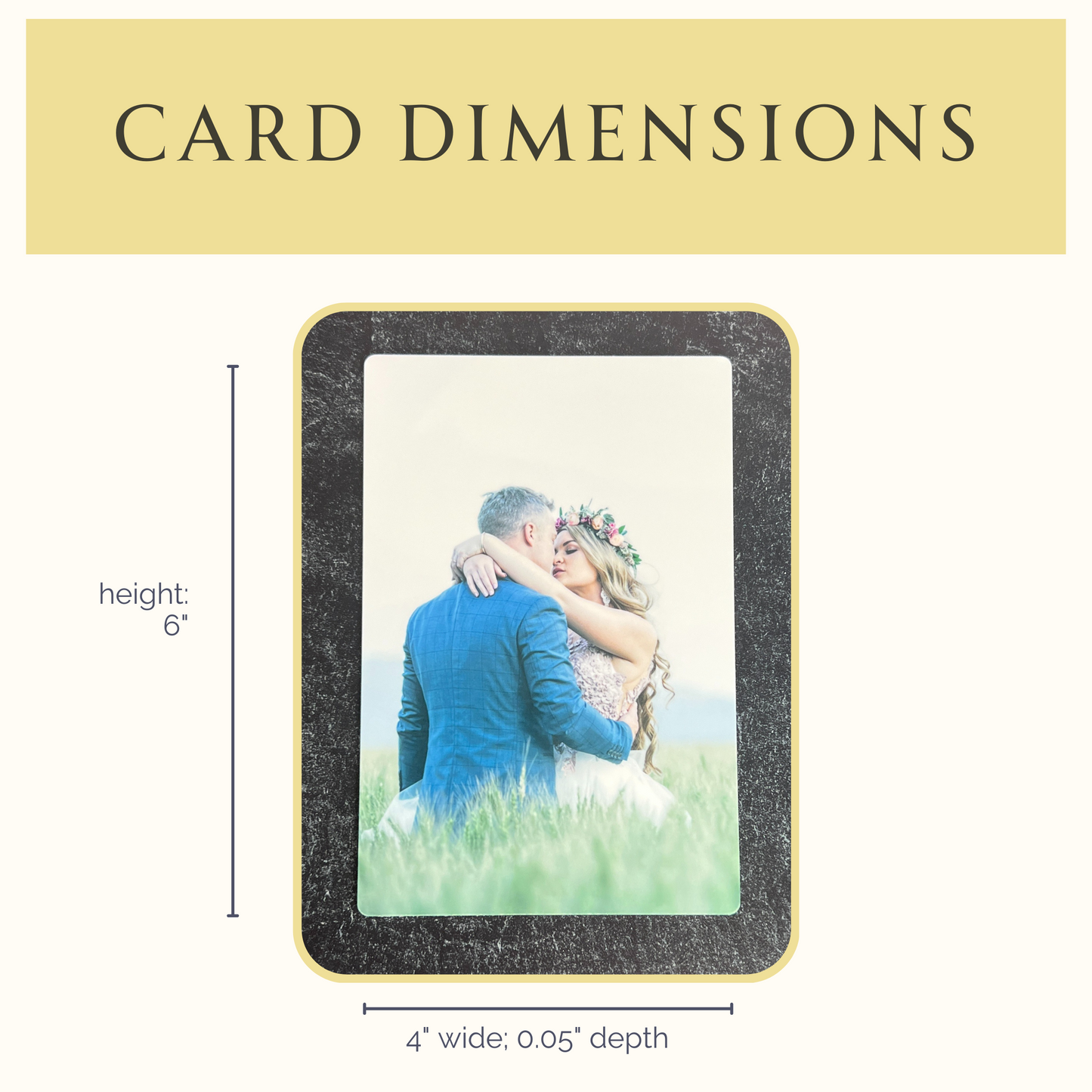Bestselling 4x6 Metal Photo Card – Custom Color Gift with Stand