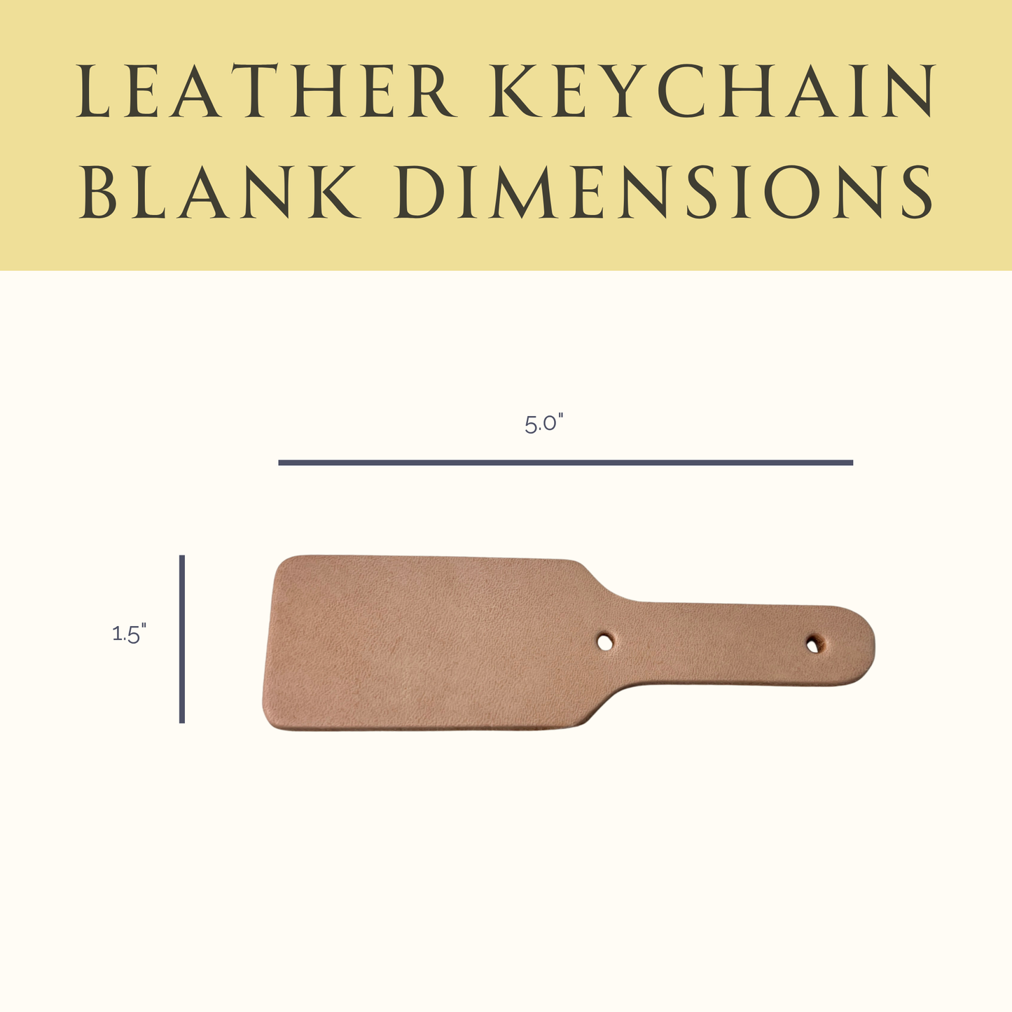 Unfinished Leather Keychain Blanks – Craft Supply for Dyeing, Tooling &amp; Engraving