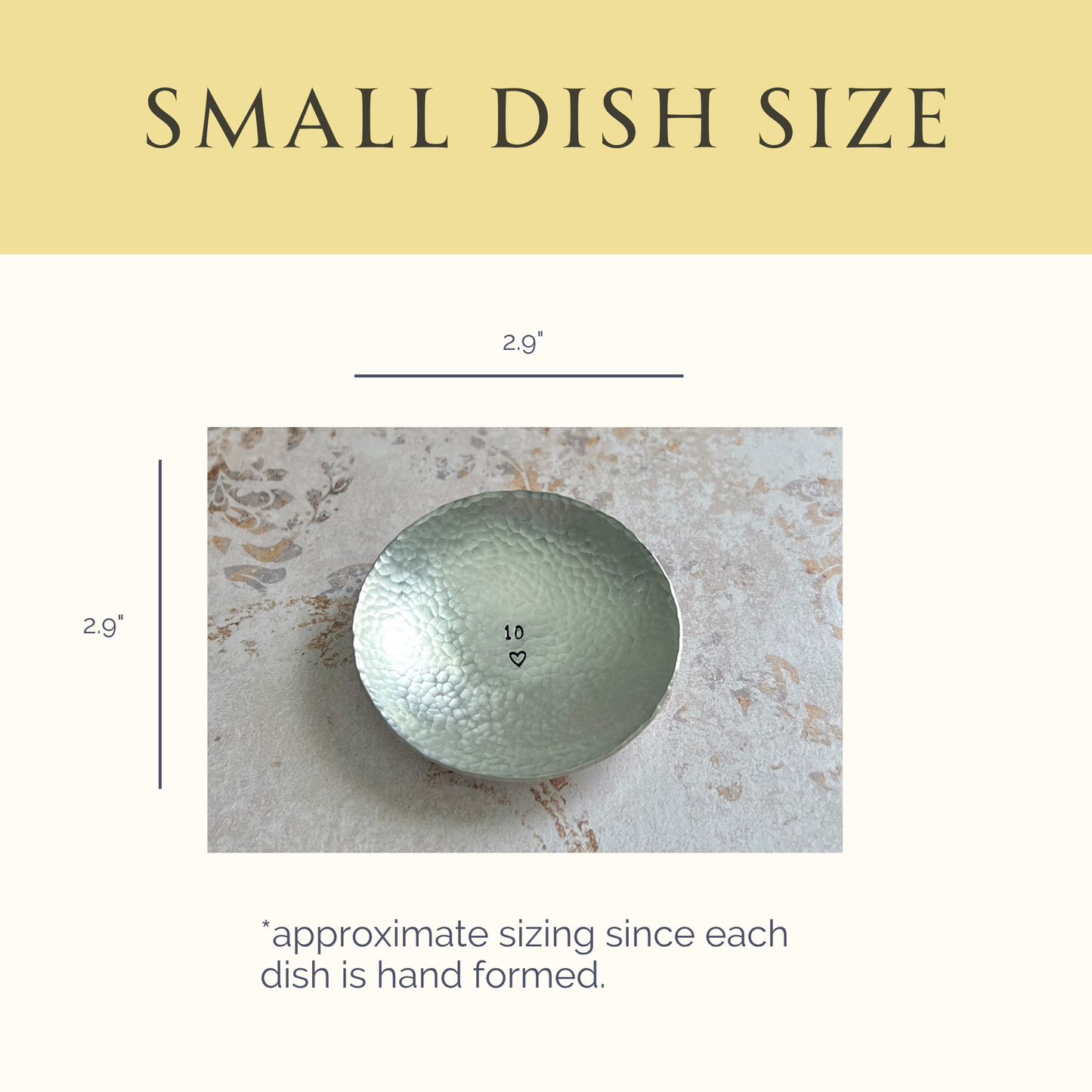 Personalized Pewter Ring Dish – 10th Anniversary Gift