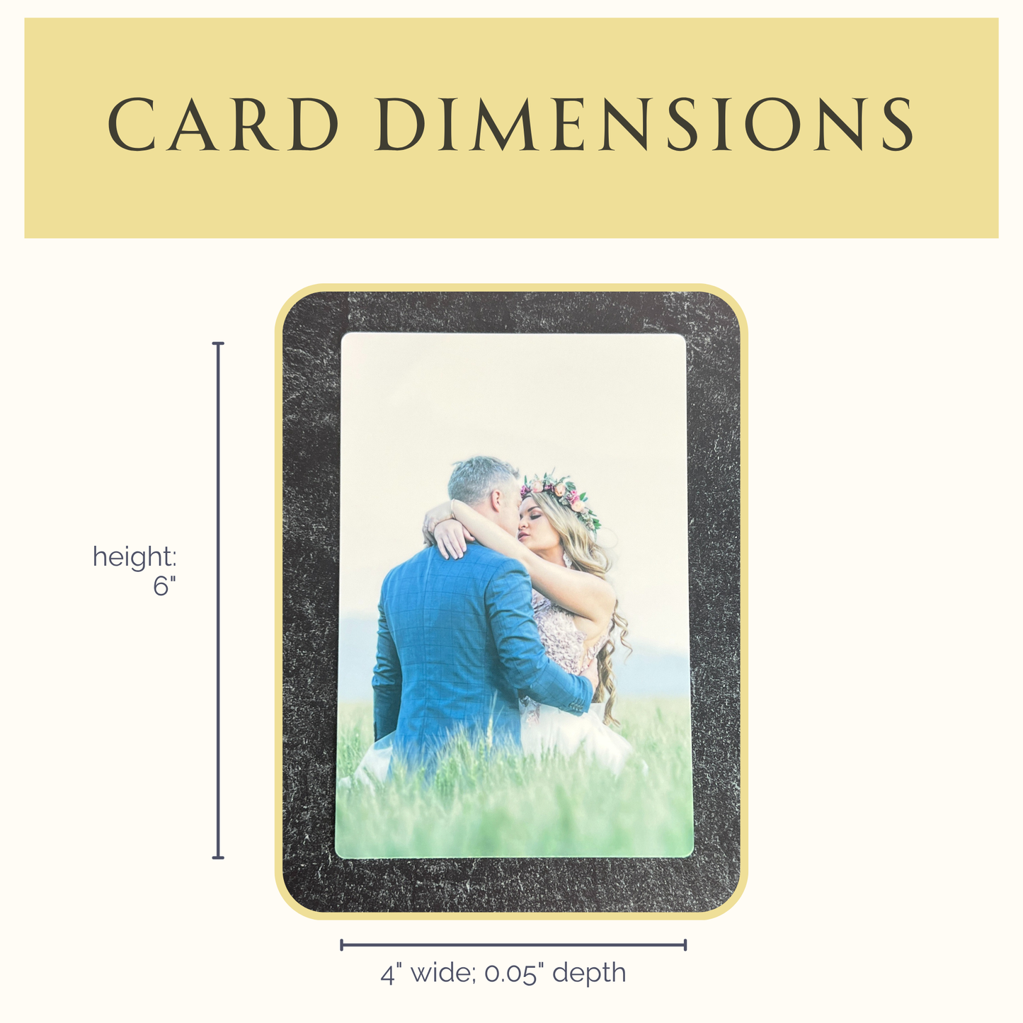 Custom 4x6 Metal Photo Plate with Display Stand