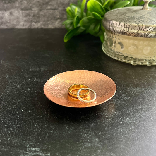 Personalized Handcrafted Copper Ring Dish