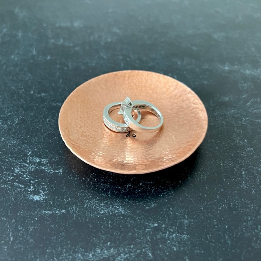 Personalized Handcrafted Copper Ring Dish