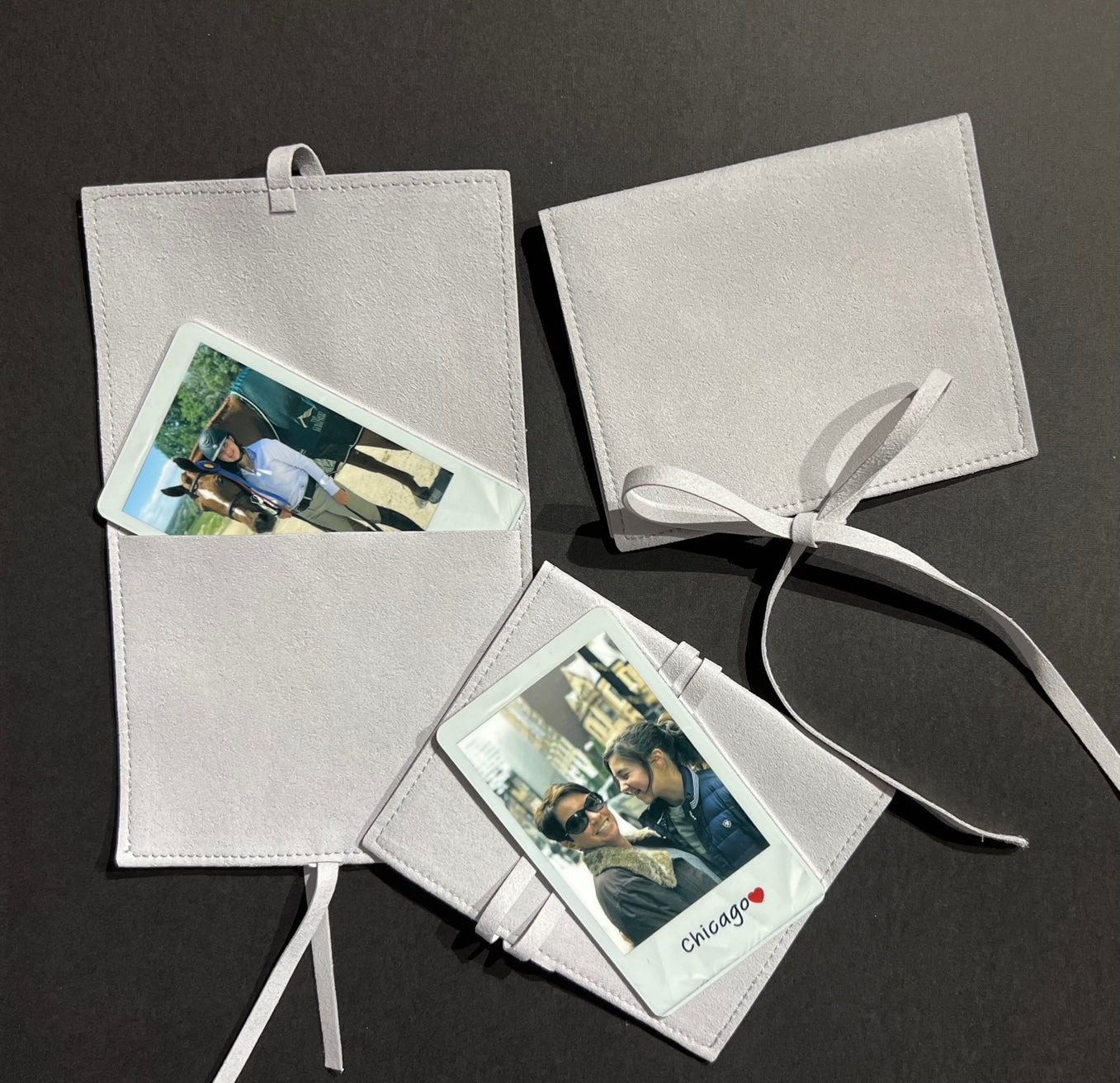 Custom Polaroid-Style Metal Photo Wallet Card – Personalized Keepsake Gift with Photo and Message