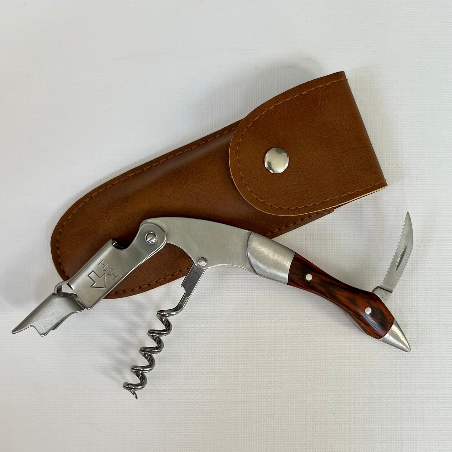 Custom Wedding or Party Favor For Guests, Stainless Steel Professional Series Corkscrew with Personalization